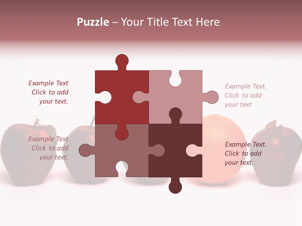 Apples & Oranges PowerPoint Template