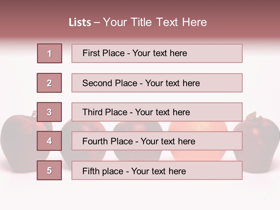 Apples & Oranges PowerPoint Template