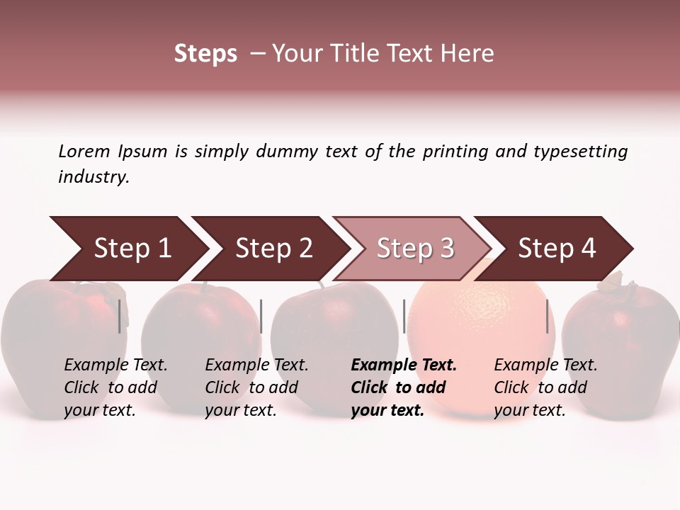 Apples & Oranges PowerPoint Template