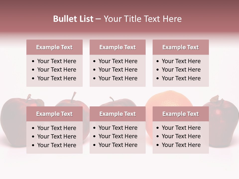 Apples & Oranges PowerPoint Template