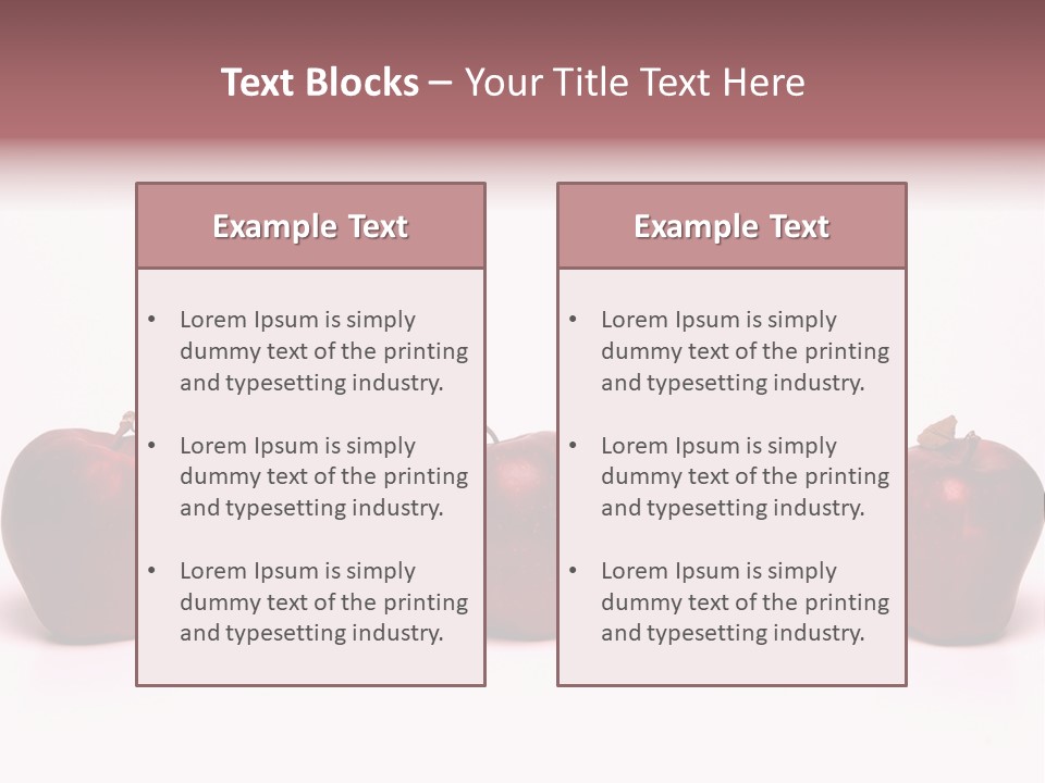 Apples & Oranges PowerPoint Template