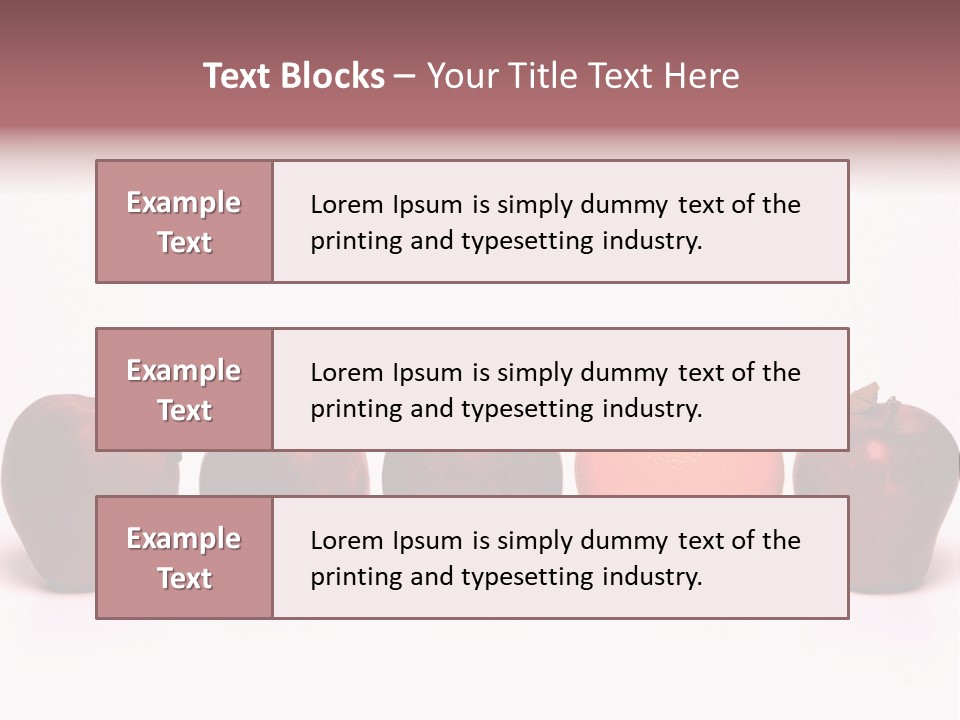 Apples & Oranges PowerPoint Template