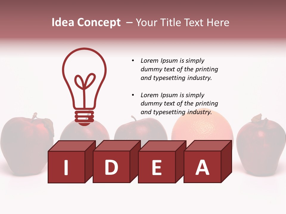 Apples & Oranges PowerPoint Template