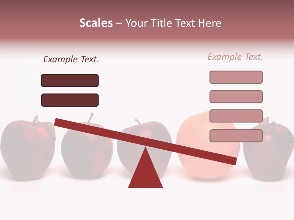 Apples & Oranges PowerPoint Template