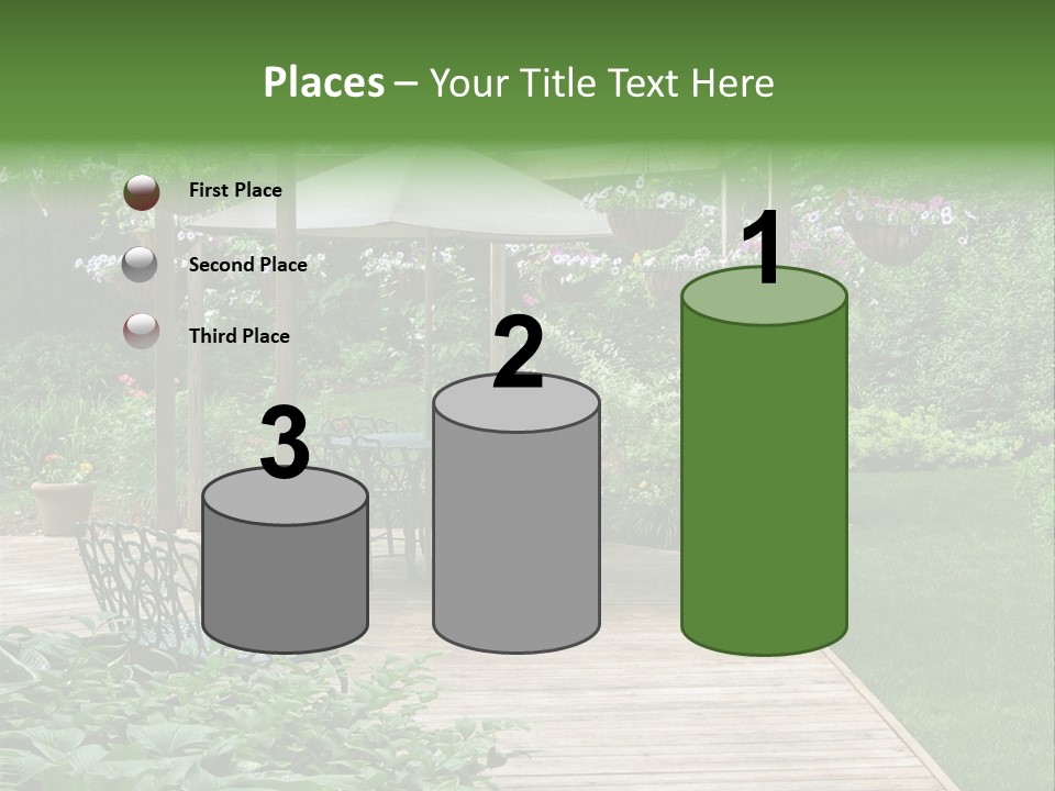 Outdoor Dining Area PowerPoint Template