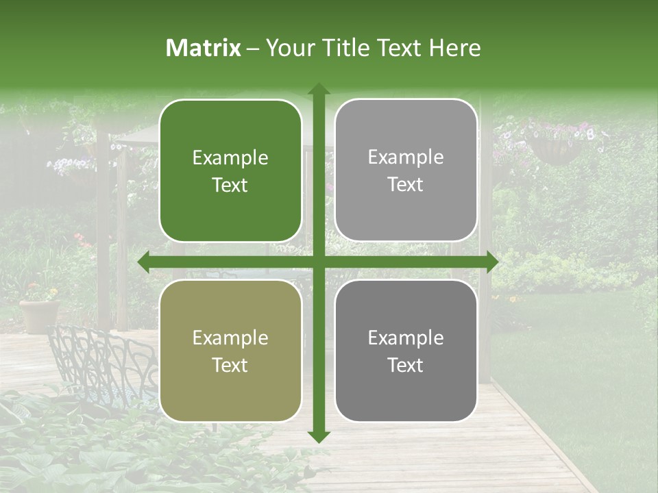 Outdoor Dining Area PowerPoint Template