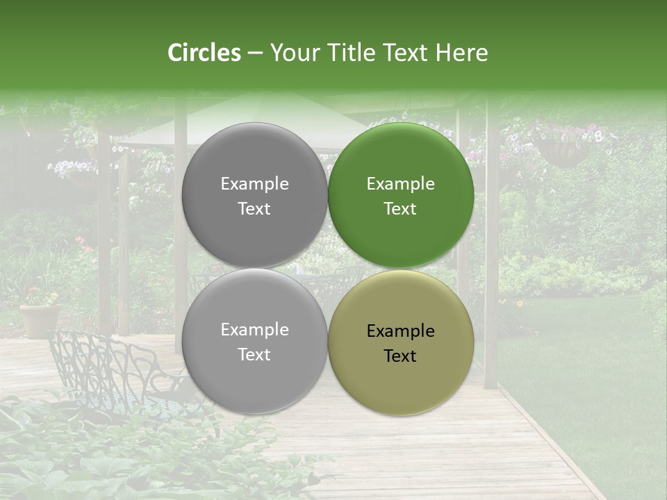 Outdoor Dining Area PowerPoint Template