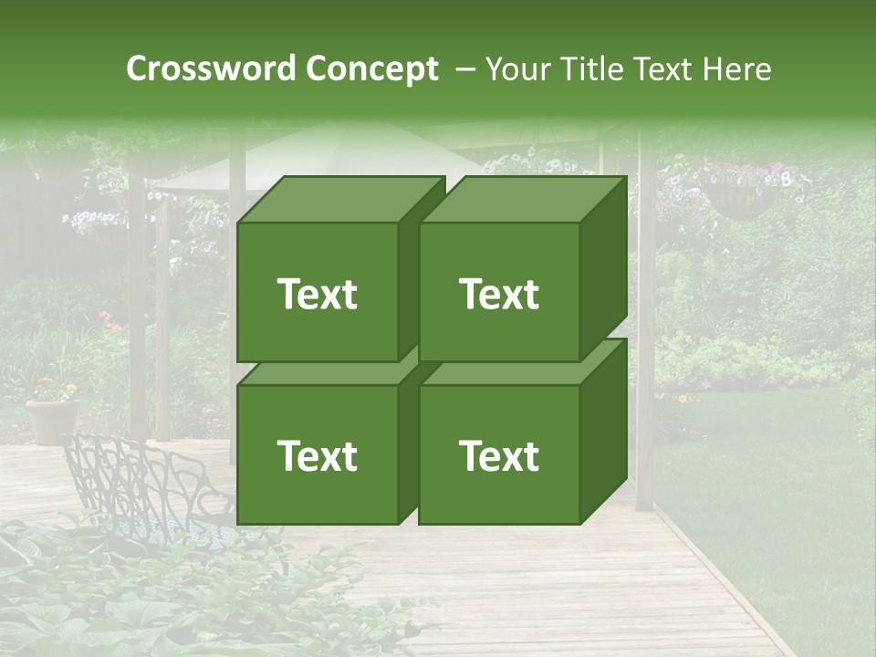 Outdoor Dining Area PowerPoint Template