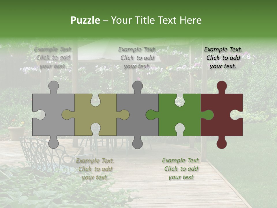 Outdoor Dining Area PowerPoint Template