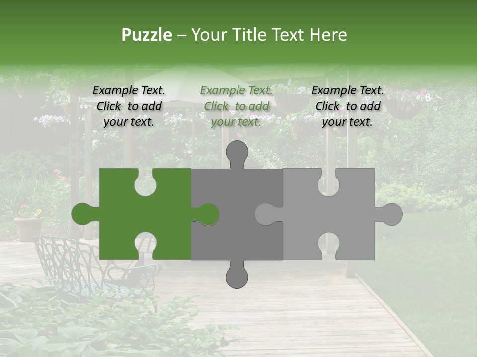 Outdoor Dining Area PowerPoint Template