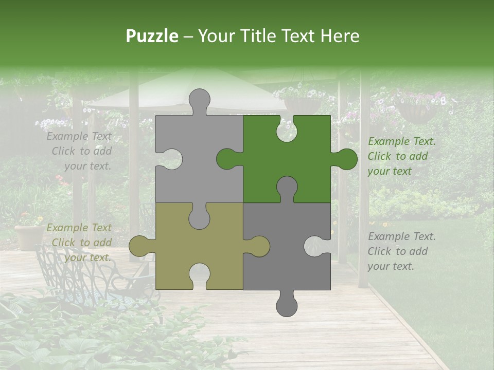 Outdoor Dining Area PowerPoint Template