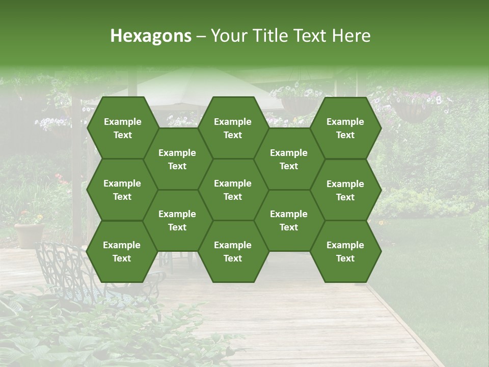 Outdoor Dining Area PowerPoint Template