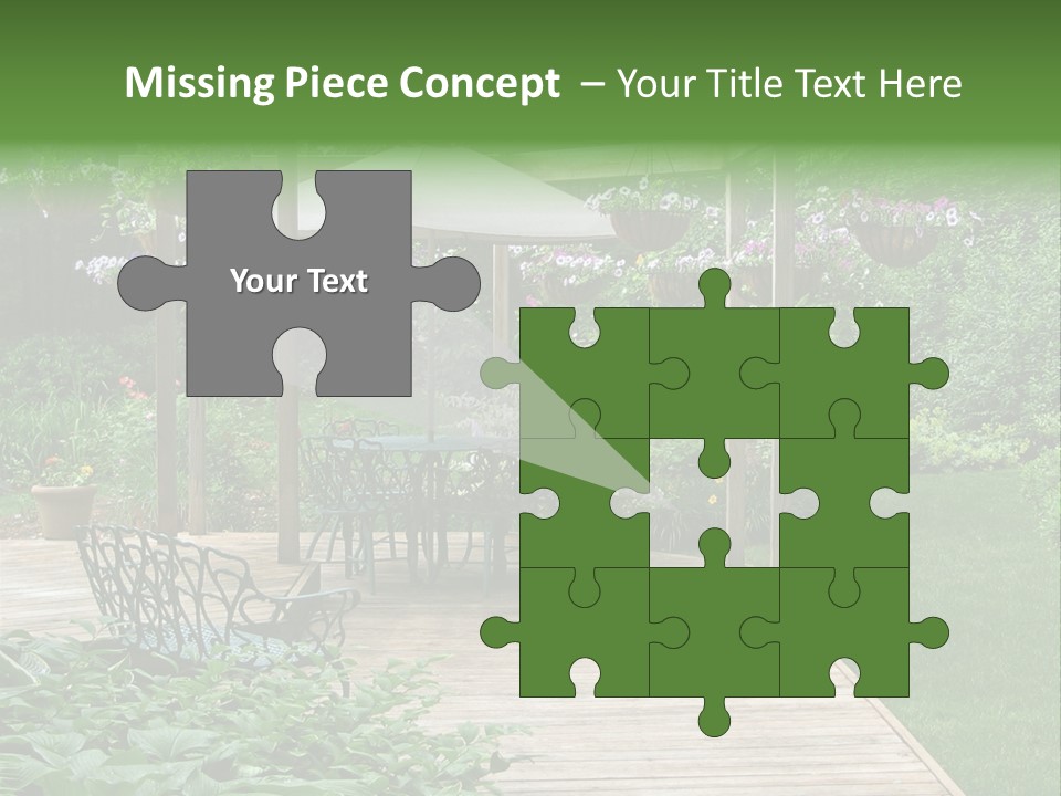 Outdoor Dining Area PowerPoint Template