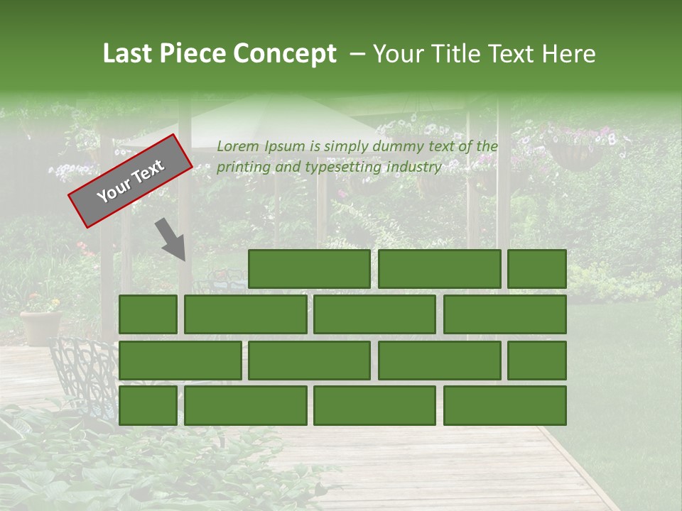 Outdoor Dining Area PowerPoint Template