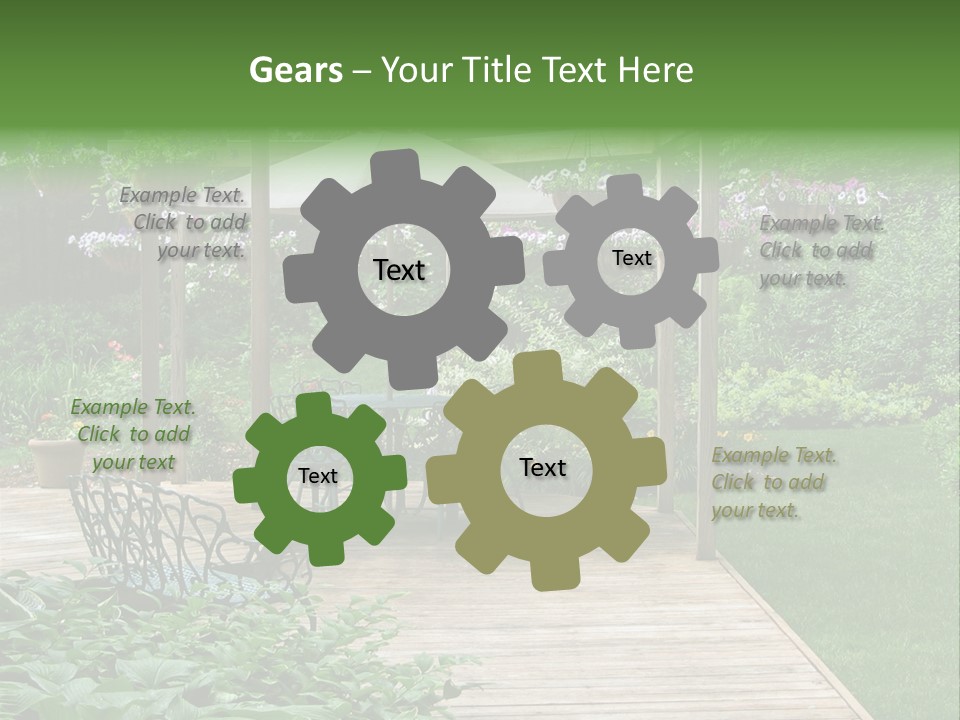 Outdoor Dining Area PowerPoint Template