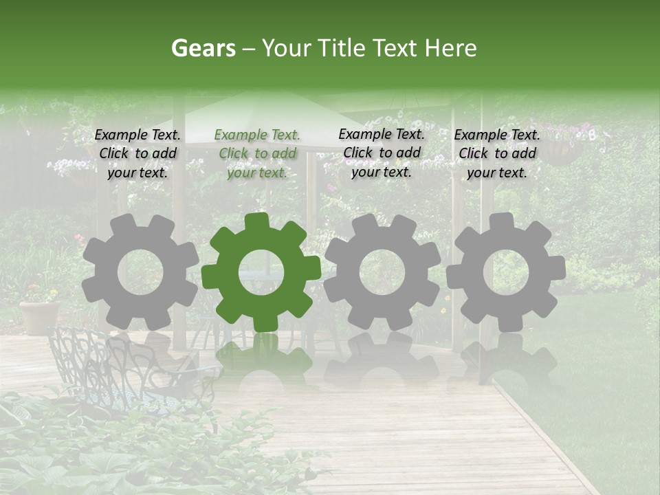 Outdoor Dining Area PowerPoint Template