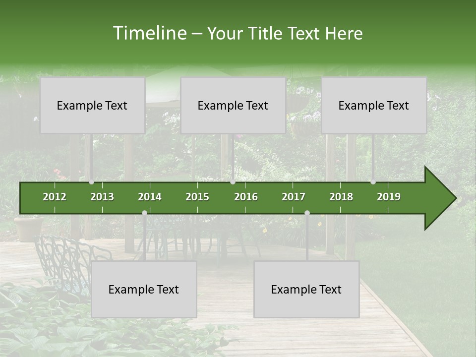 Outdoor Dining Area PowerPoint Template