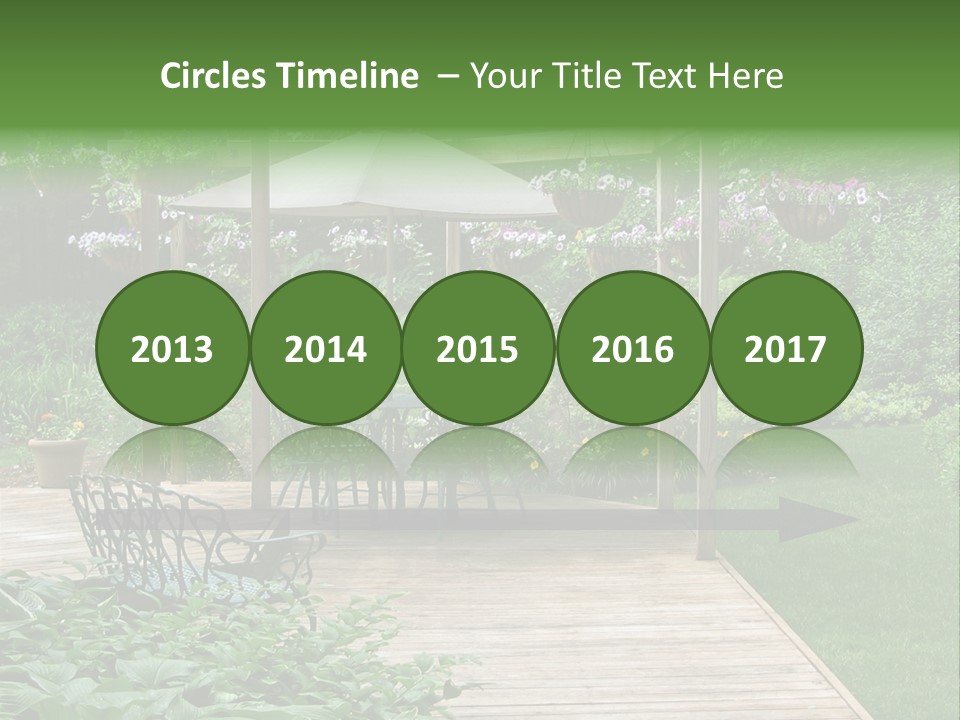 Outdoor Dining Area PowerPoint Template