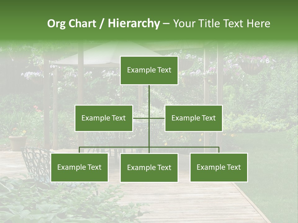 Outdoor Dining Area PowerPoint Template