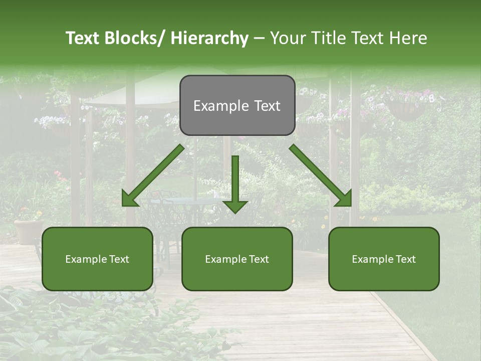 Outdoor Dining Area PowerPoint Template