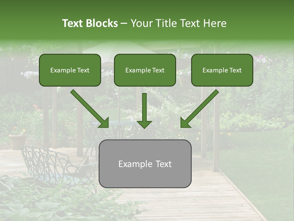 Outdoor Dining Area PowerPoint Template