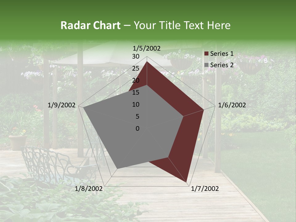 Outdoor Dining Area PowerPoint Template