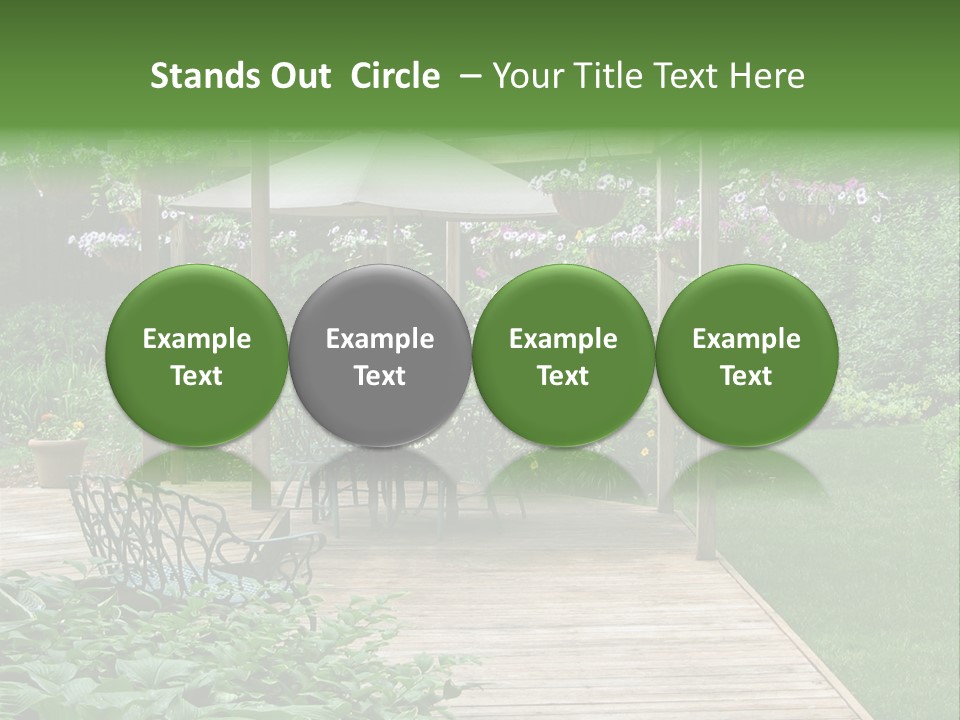 Outdoor Dining Area PowerPoint Template