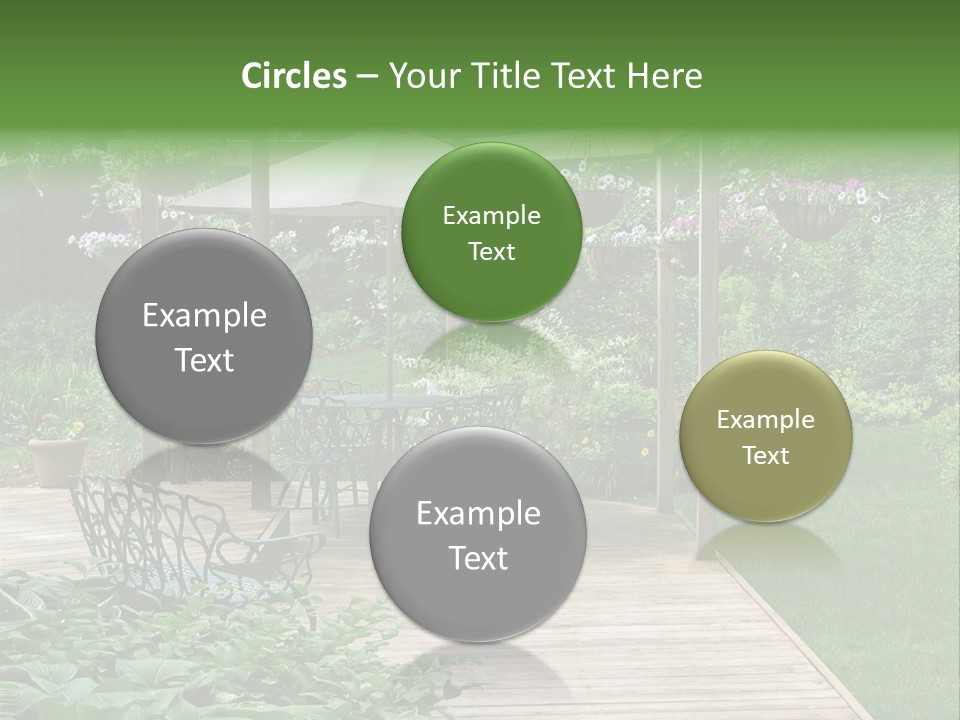 Outdoor Dining Area PowerPoint Template