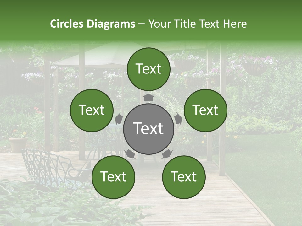 Outdoor Dining Area PowerPoint Template