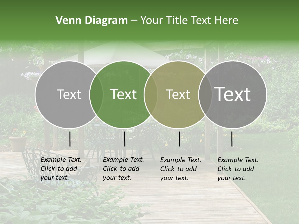 Outdoor Dining Area PowerPoint Template