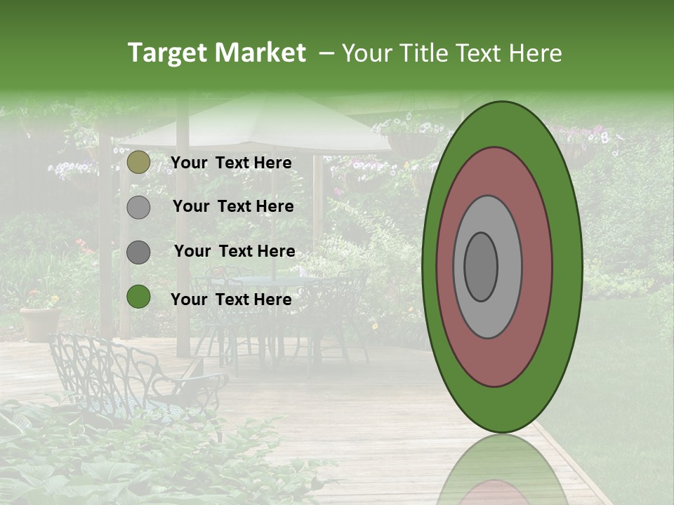 Outdoor Dining Area PowerPoint Template