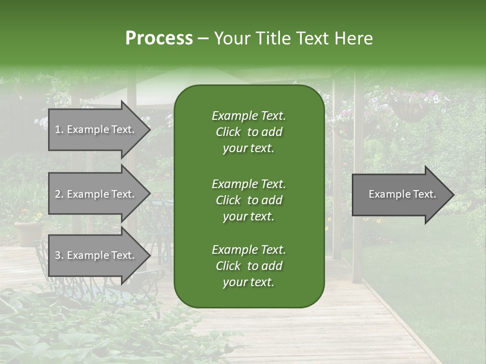 Outdoor Dining Area PowerPoint Template