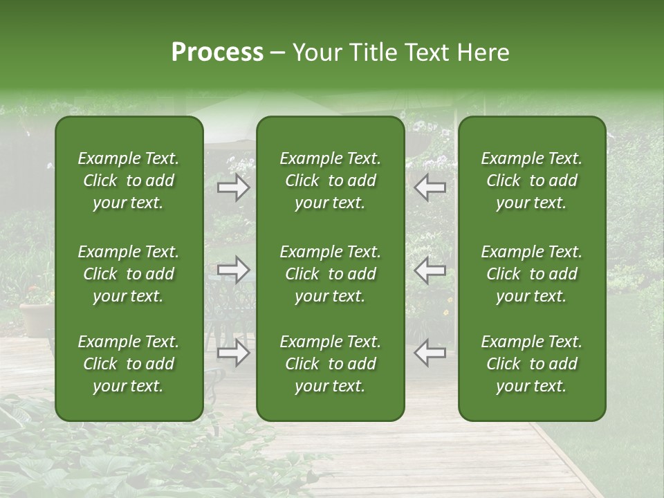 Outdoor Dining Area PowerPoint Template