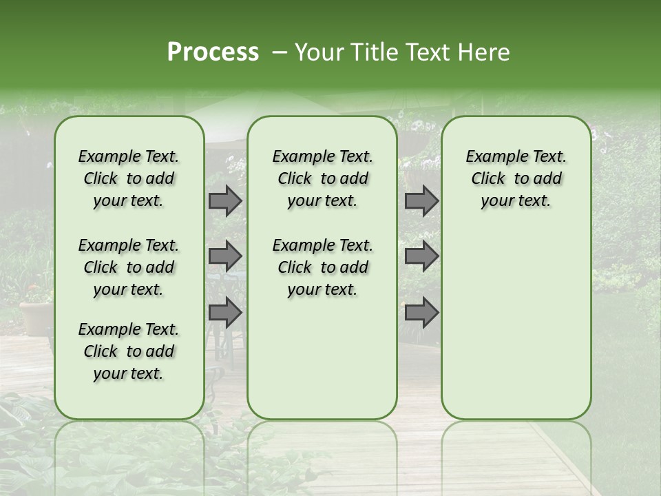 Outdoor Dining Area PowerPoint Template