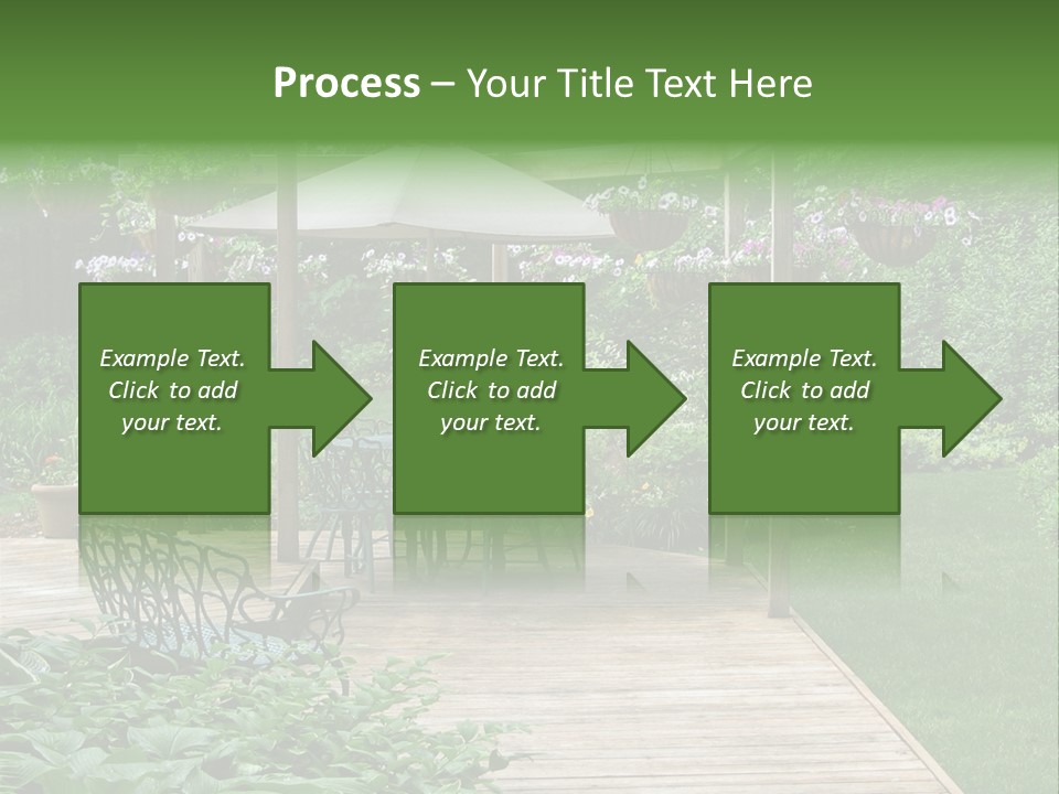 Outdoor Dining Area PowerPoint Template