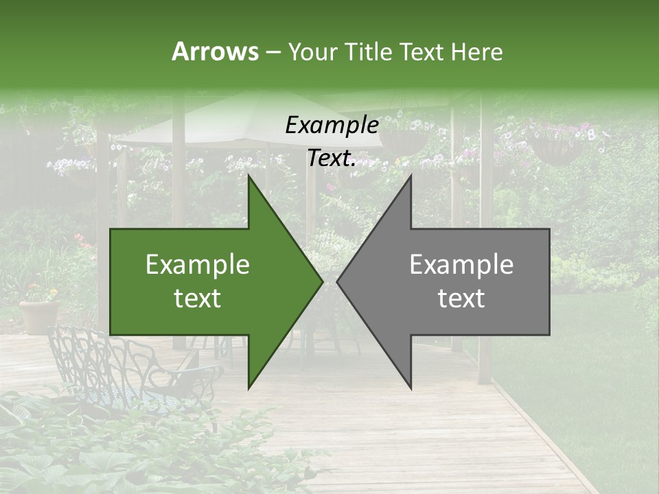 Outdoor Dining Area PowerPoint Template