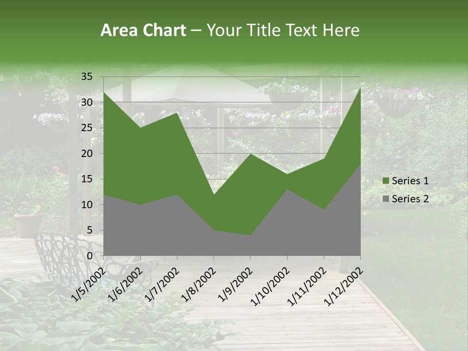 Outdoor Dining Area PowerPoint Template