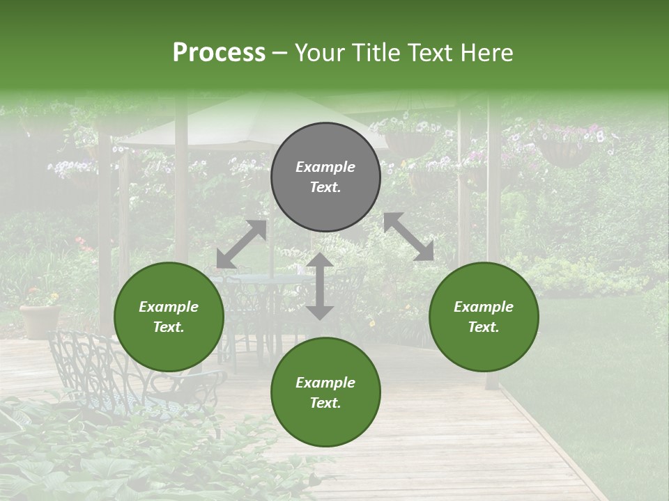 Outdoor Dining Area PowerPoint Template