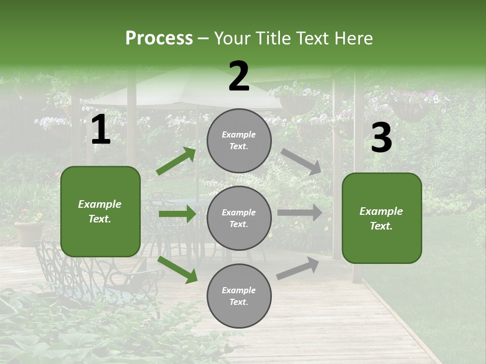 Outdoor Dining Area PowerPoint Template