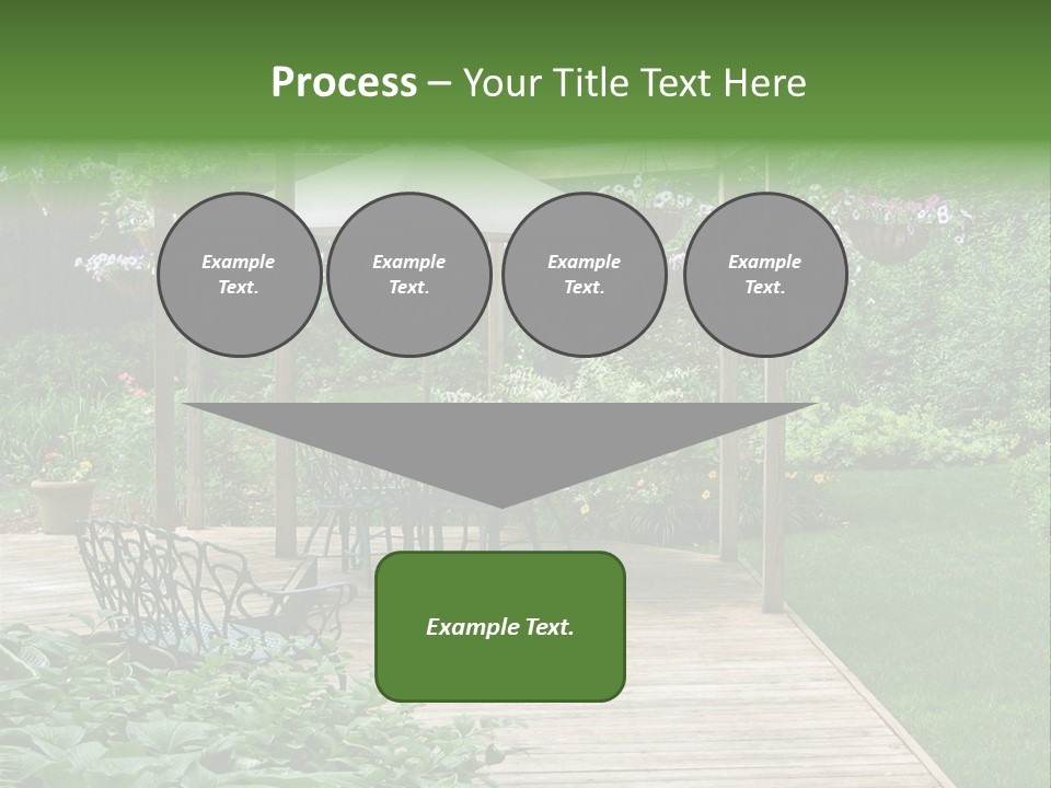 Outdoor Dining Area PowerPoint Template
