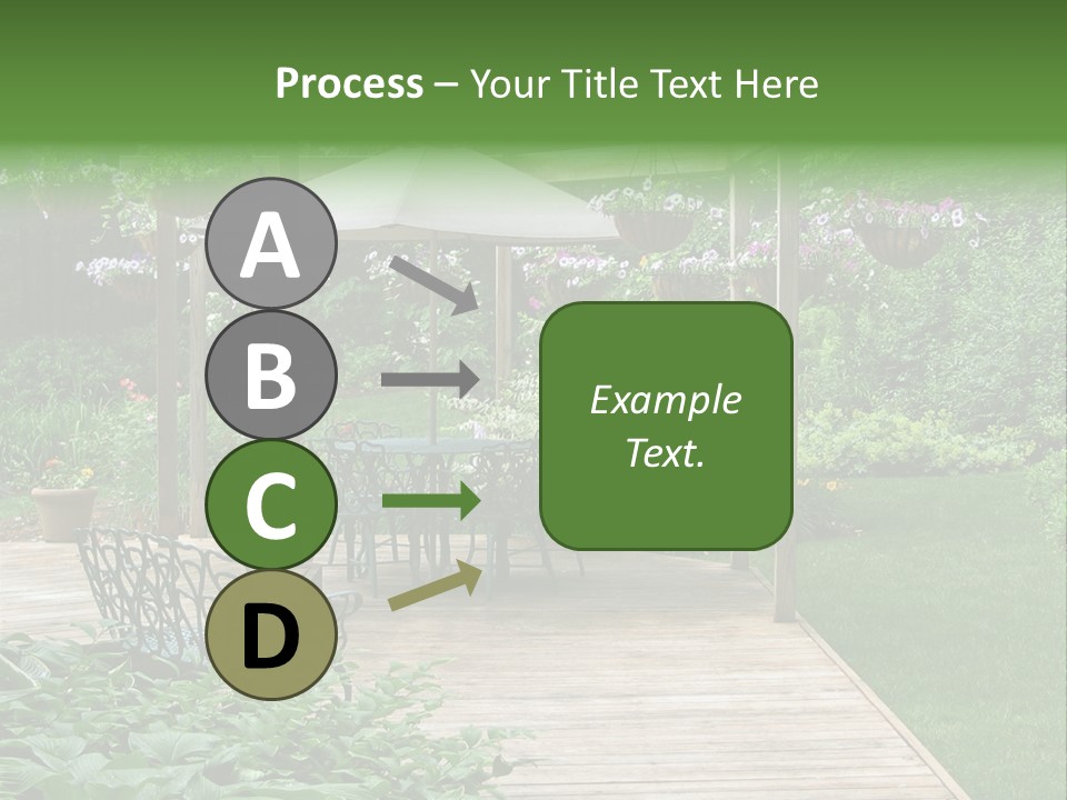 Outdoor Dining Area PowerPoint Template