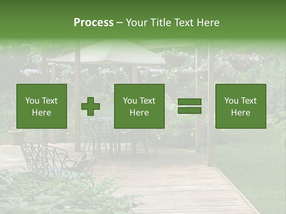 Outdoor Dining Area PowerPoint Template