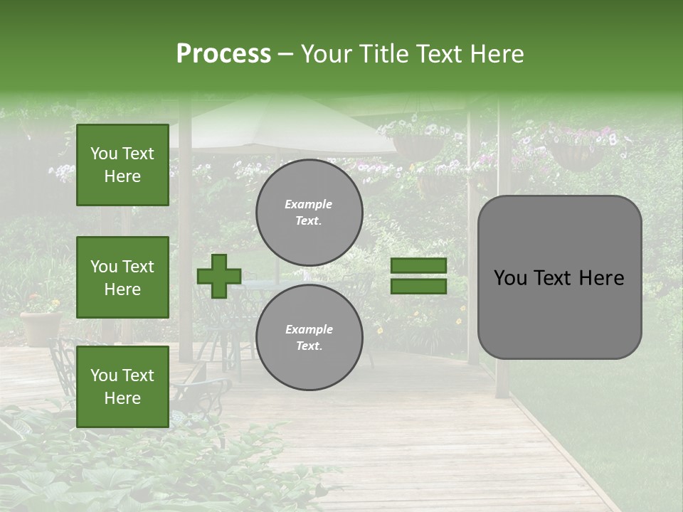 Outdoor Dining Area PowerPoint Template