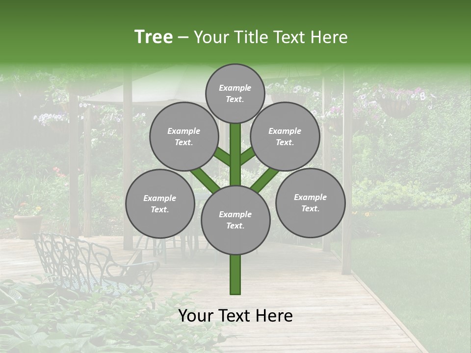 Outdoor Dining Area PowerPoint Template