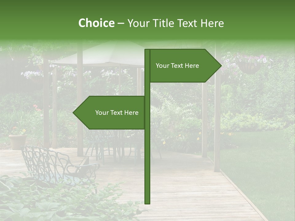 Outdoor Dining Area PowerPoint Template