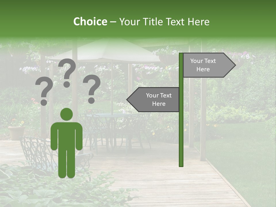 Outdoor Dining Area PowerPoint Template