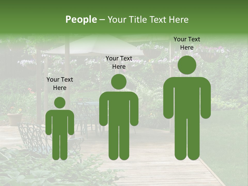 Outdoor Dining Area PowerPoint Template