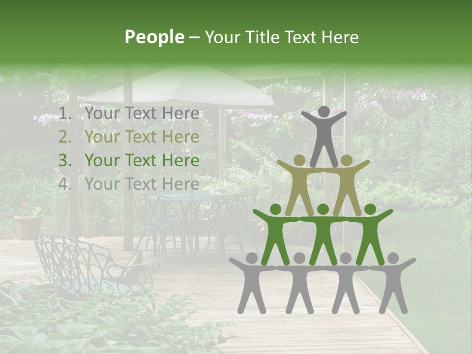 Outdoor Dining Area PowerPoint Template