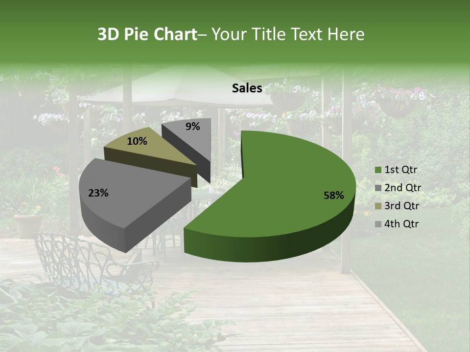 Outdoor Dining Area PowerPoint Template