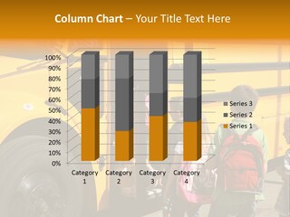 Elementary School Students Getting On School Bus PowerPoint Template